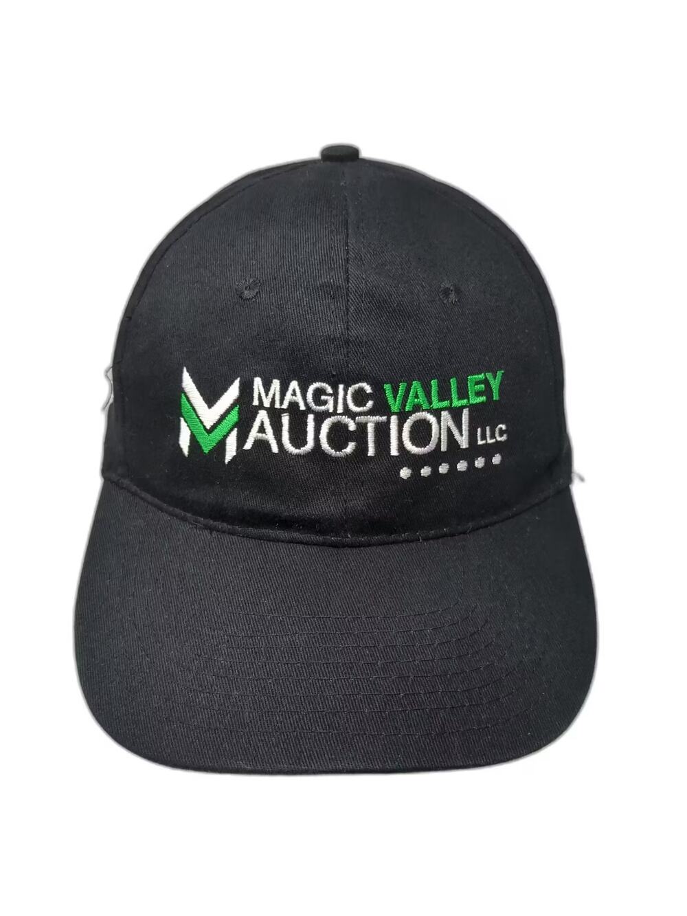 HitWear Magic Valley Auction LLC Black Baseball Cap One Size Hat Embroidered